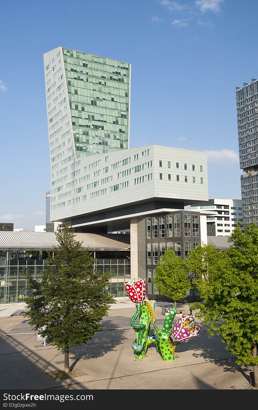 Business district in Lille - France