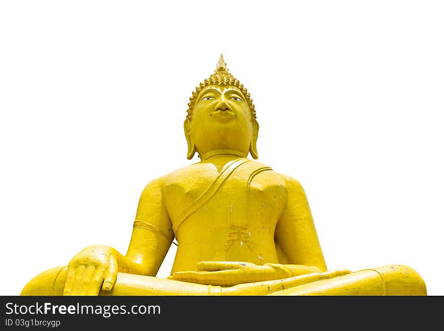 Yellow Buddha image