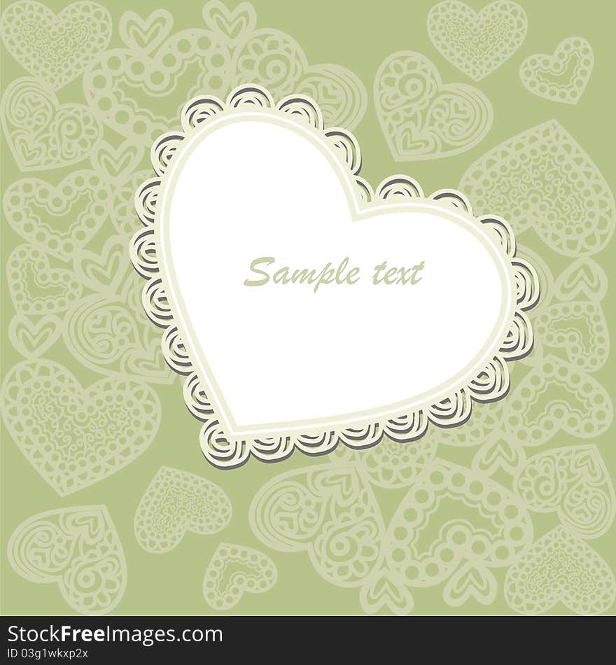 Vector postcard consist of ornate patterns. Vector illustration. Vector postcard consist of ornate patterns. Vector illustration