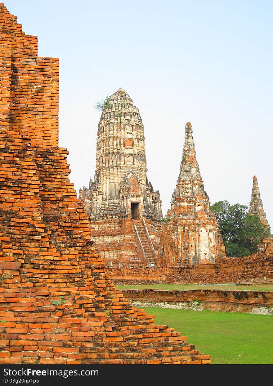 Chaiwattanaram temple in Ayutthaya Historical Park , Thailand