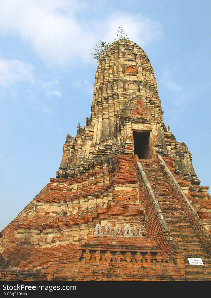 Chaiwattanaram temple in Ayutthaya Historical Park , Thailand. Chaiwattanaram temple in Ayutthaya Historical Park , Thailand