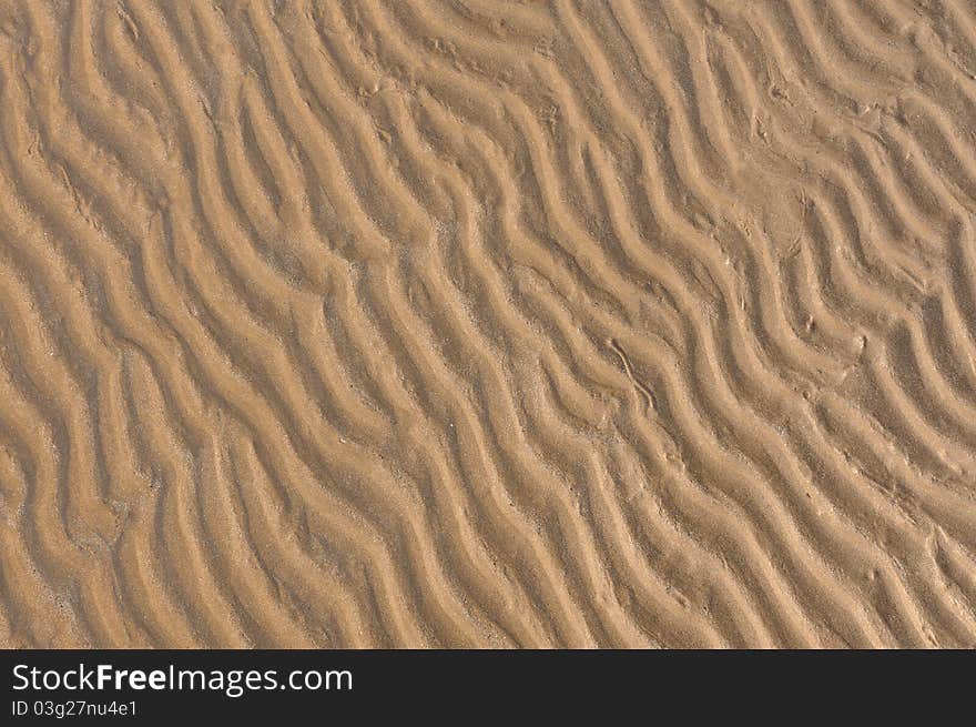 Ripples of the sand can used for background