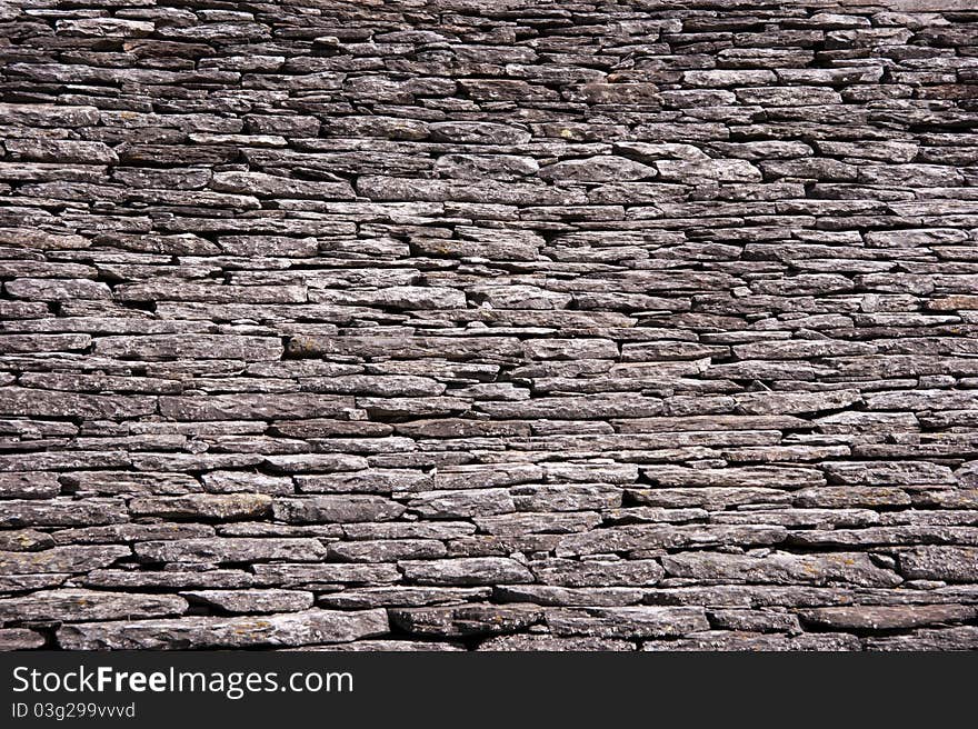 Stone composition texture roof row