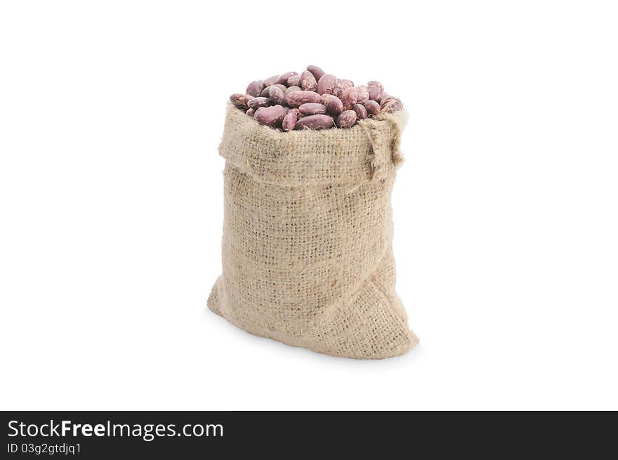 Fruits of beans in the bag. Beans. Fruits of beans in the bag. Beans.