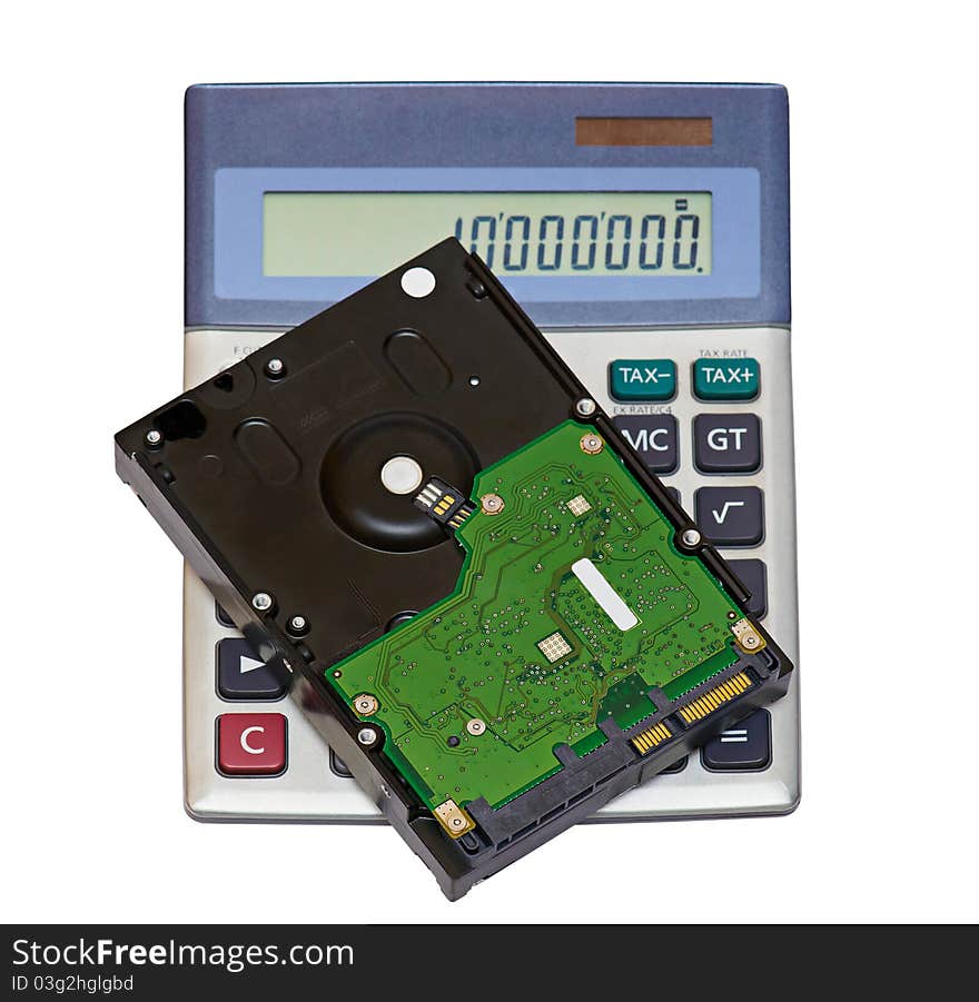 Calculator and hard disk