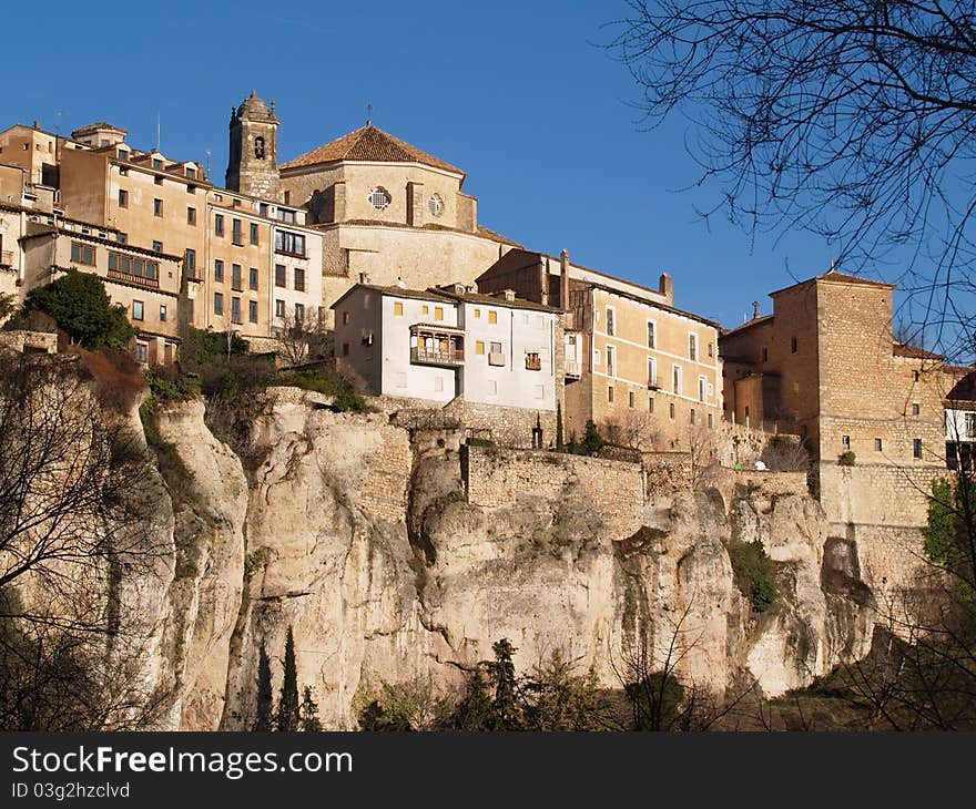 Hanging Houses of Cuenca in Spain. Hanging Houses of Cuenca in Spain