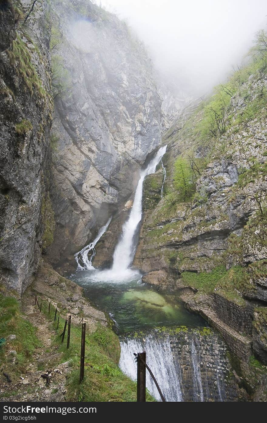 Waterfall Savica, Bohinj, Slovenia