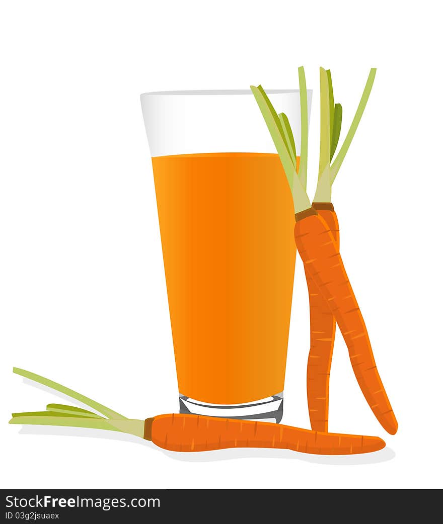 glass of carrot juice