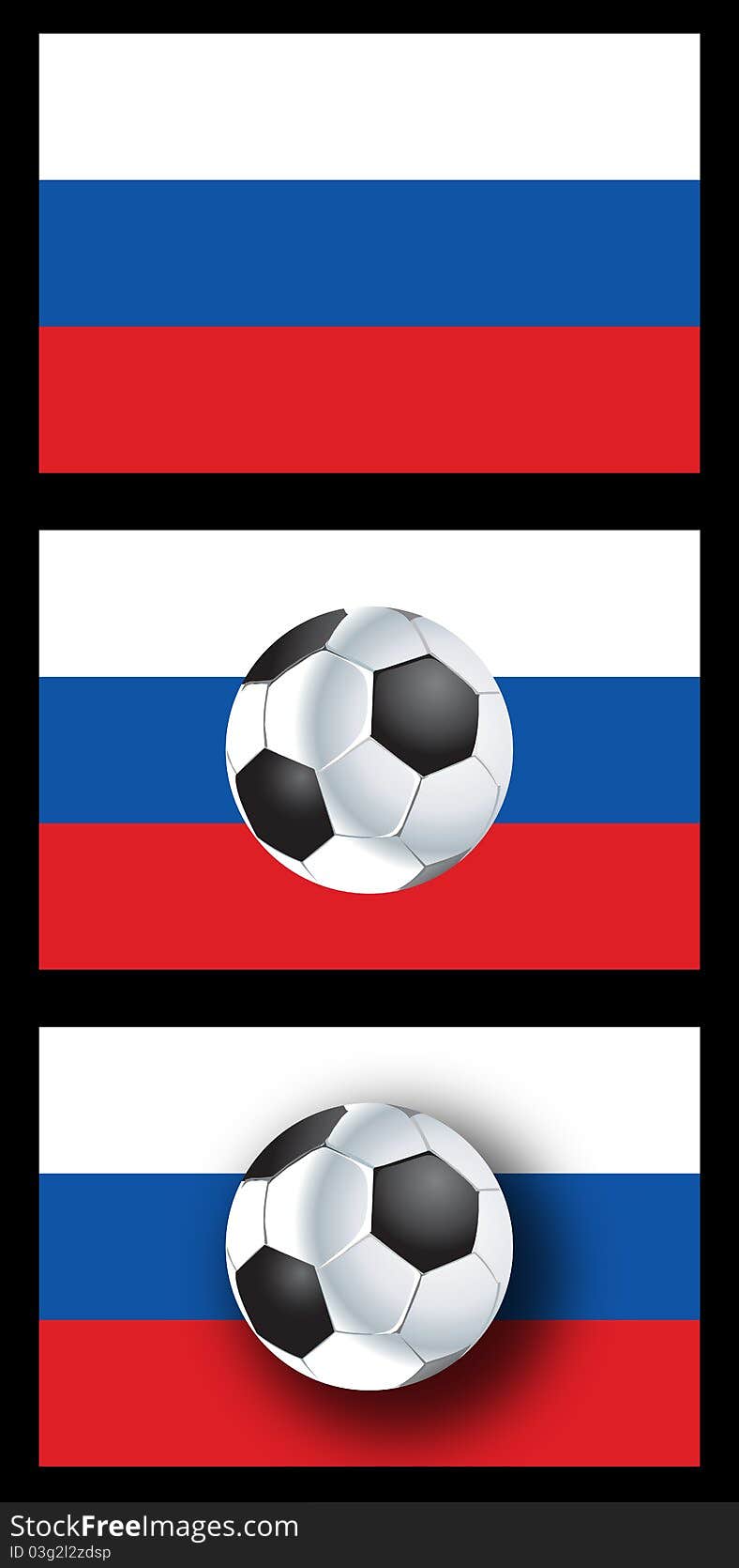 Illustration of a Russian national flag with a soccer ball, symbolizing the 2018 World Cup. Illustration of a Russian national flag with a soccer ball, symbolizing the 2018 World Cup