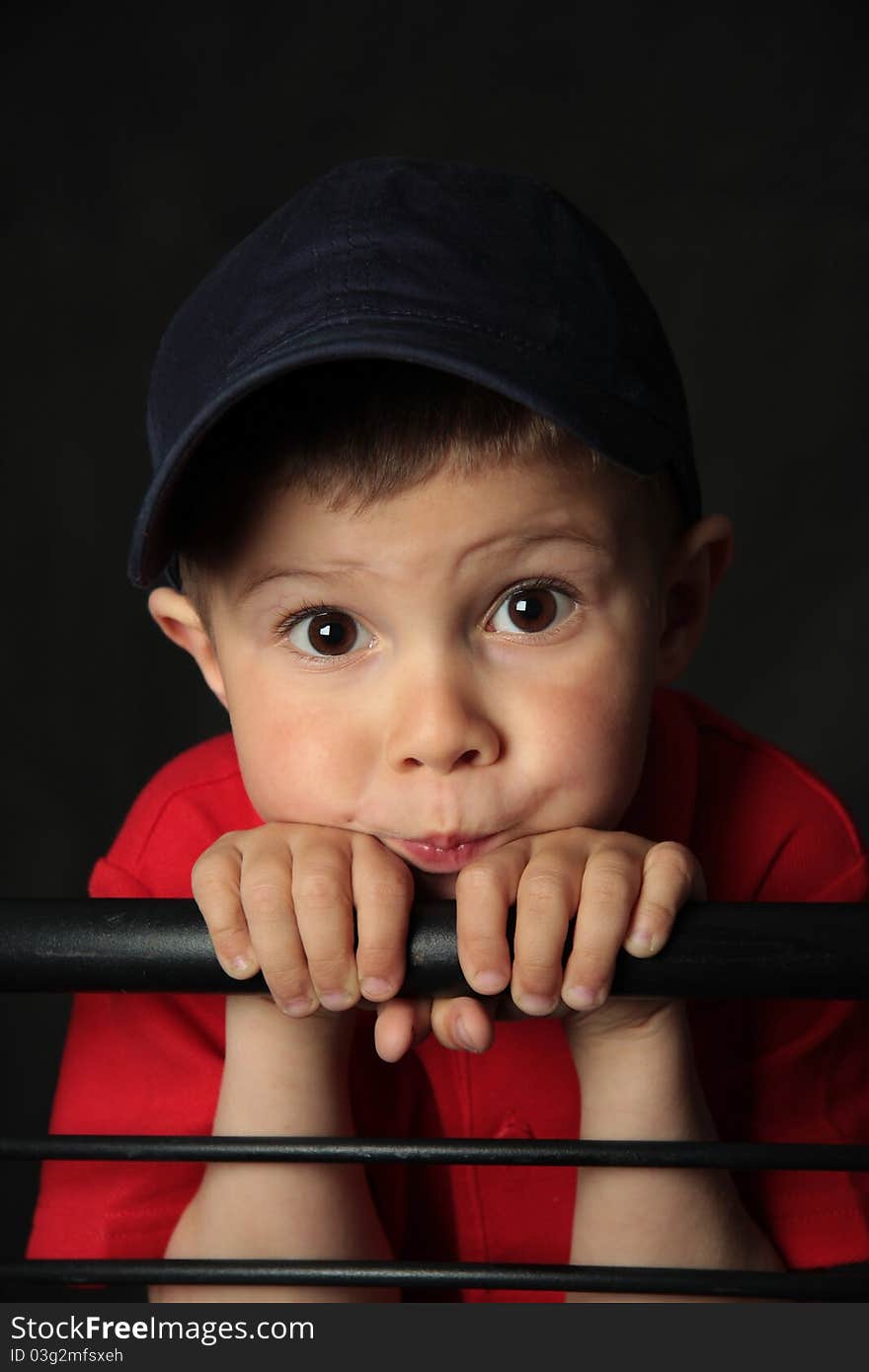 Portrait of the boy of four years