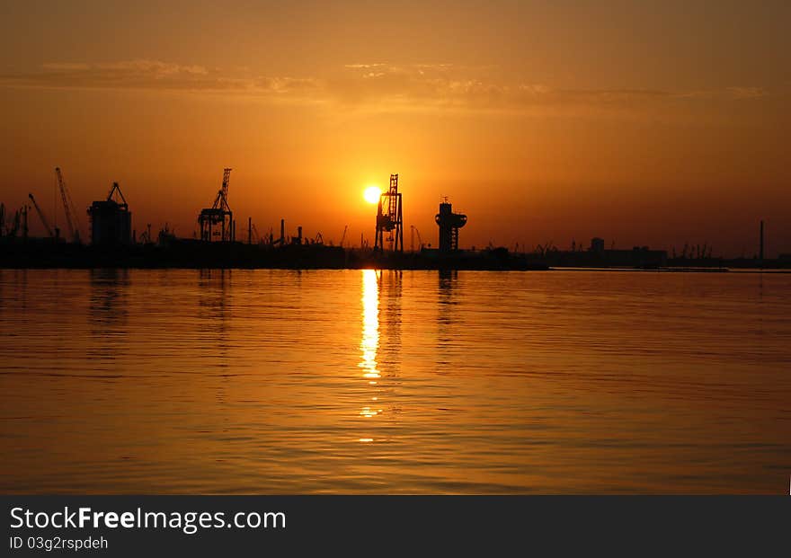 Port in Black sea