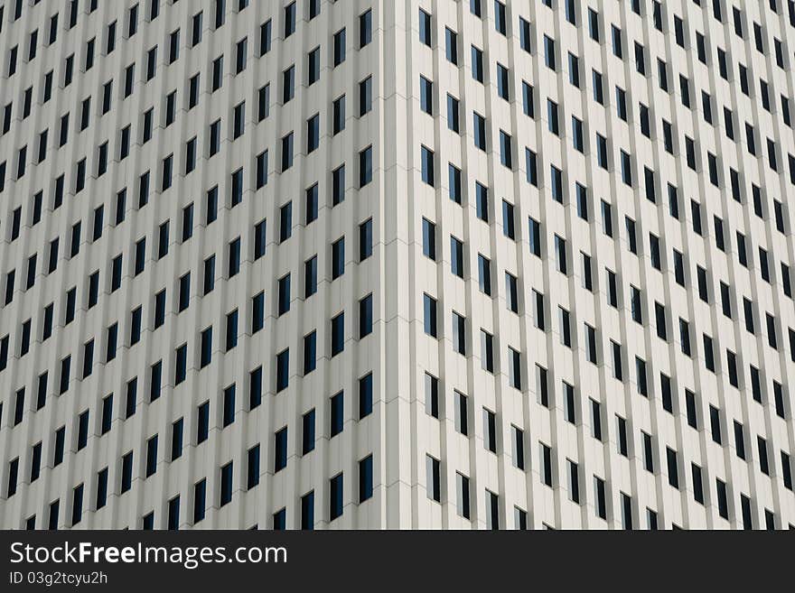 Modern building detail with many windows