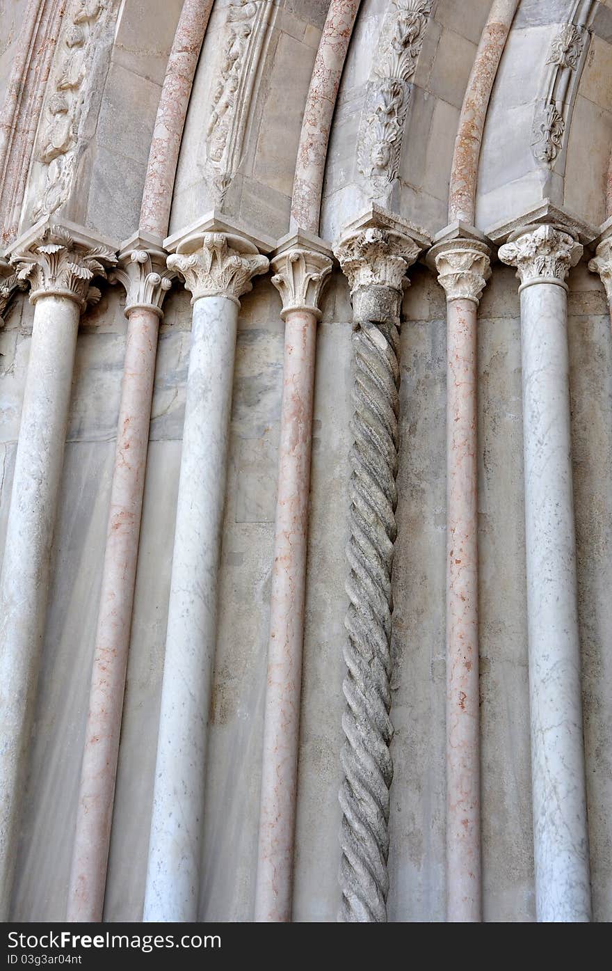 Marble columns