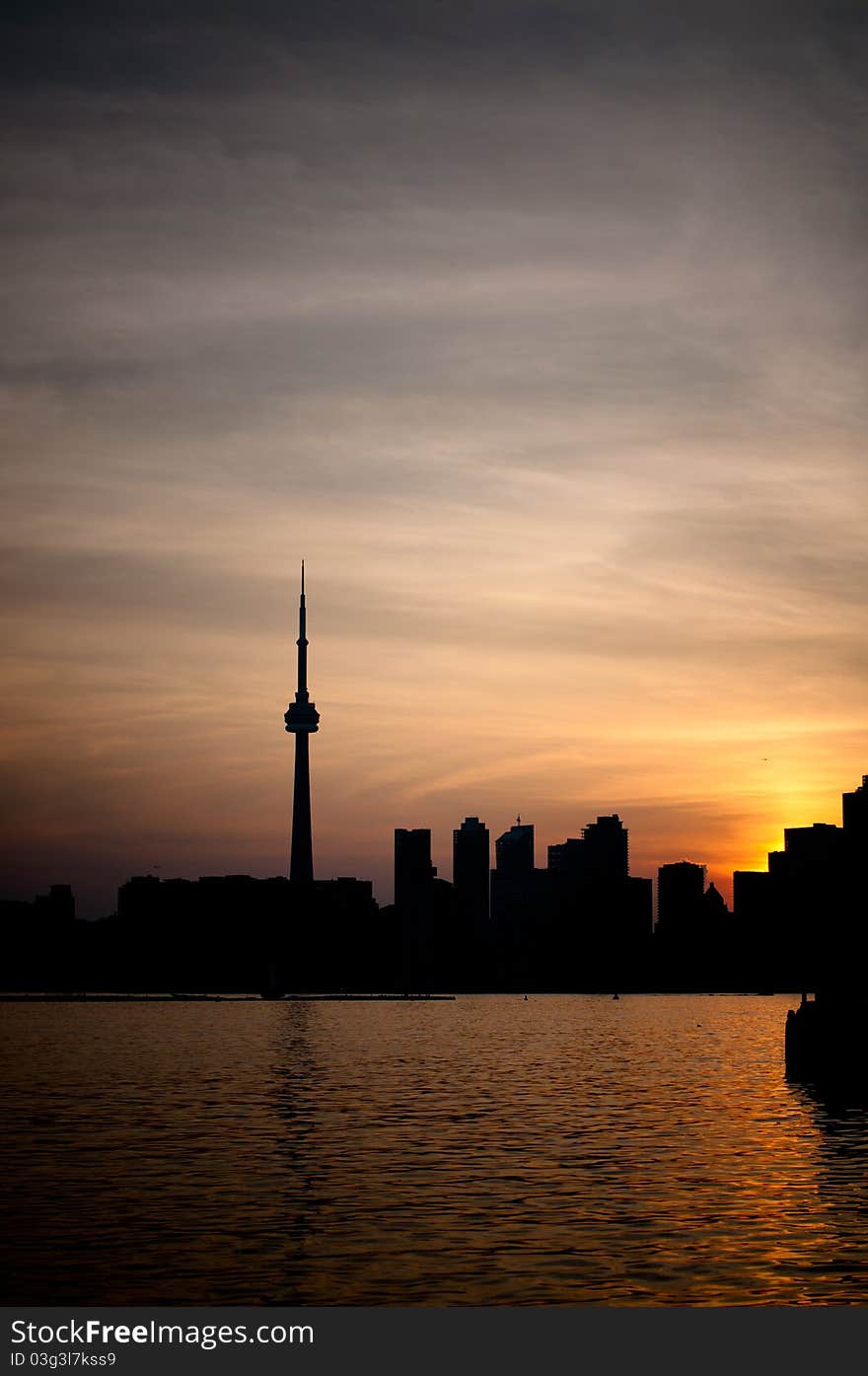 Toronto Harbor at Sunset