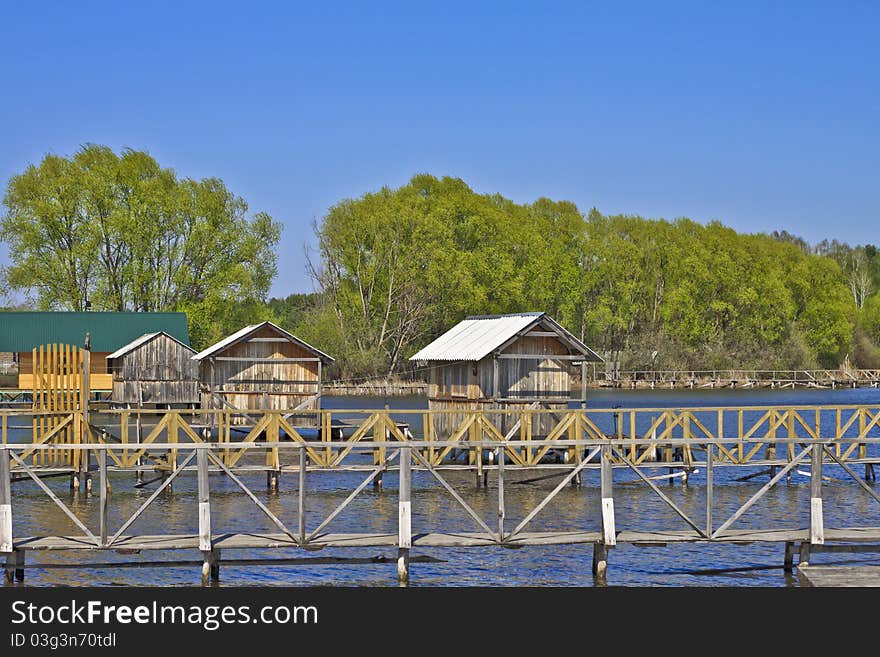 Summer Cottages On The Water Near The Forest