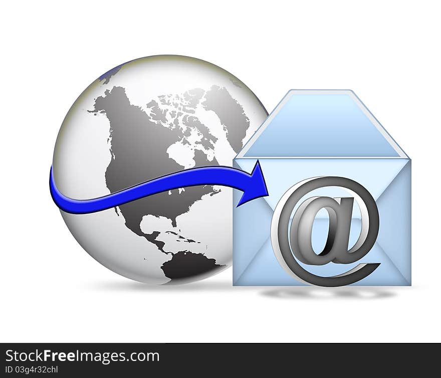 Electronic communication,email concept,information