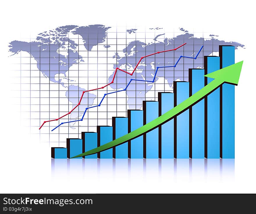 Finance growth , business success, concept. Finance growth , business success, concept