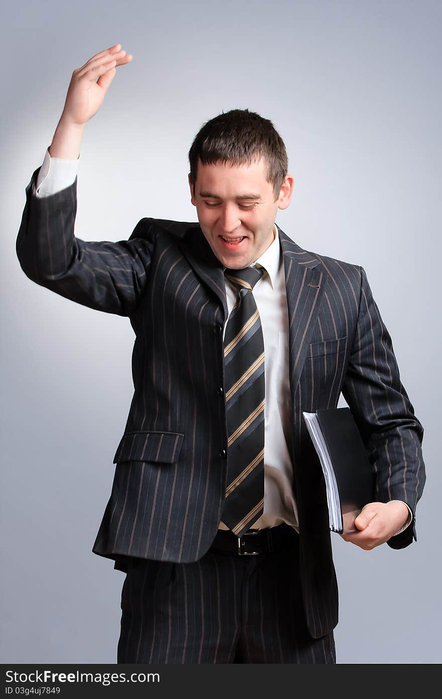 Businessman portrait in a jacket and tie