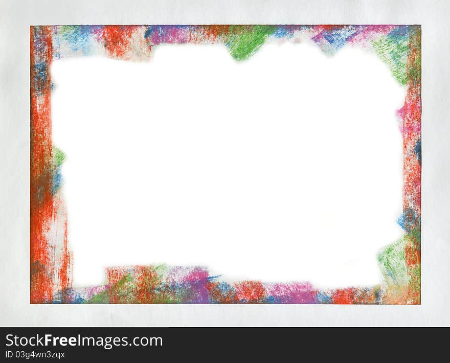 Frame pastel stick background