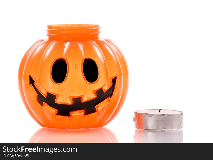 Pumpkin Decorative with a Tea Candle