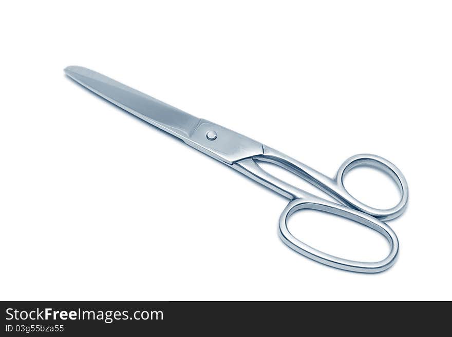 Metal scissors isolated