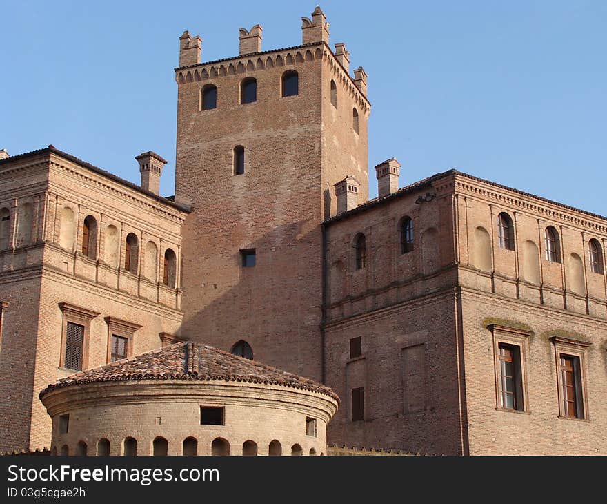 Detail of Castle in Carpi - Italy