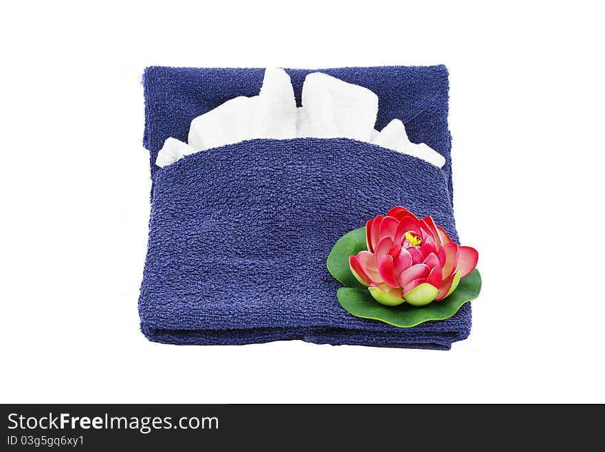 Towel and flower