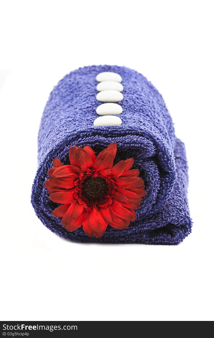 Towel and flower