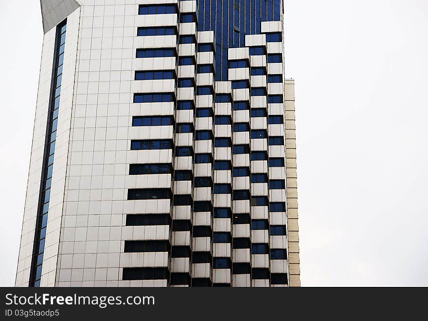 office building in the downtown of city