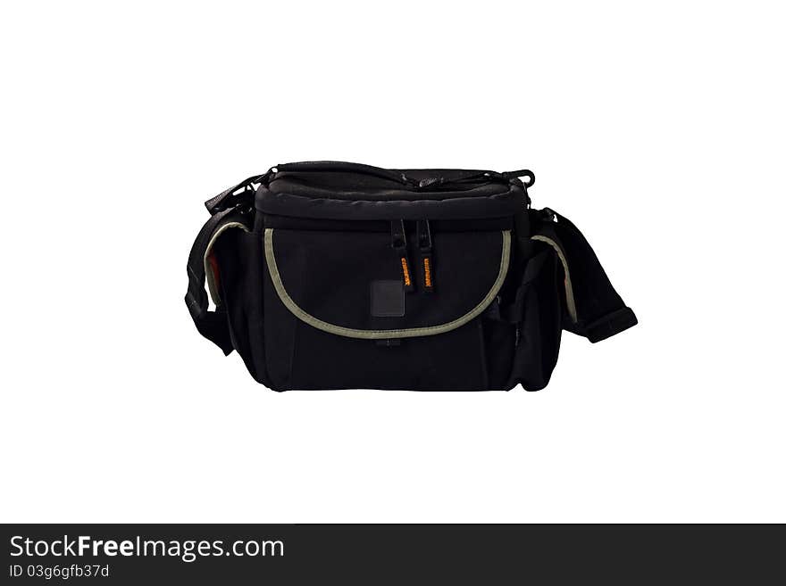 Bag for a camera isolated on a white background