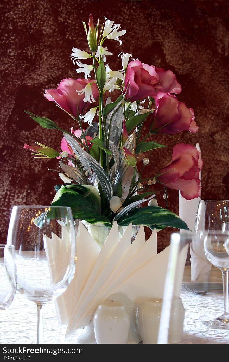 Flowers at table