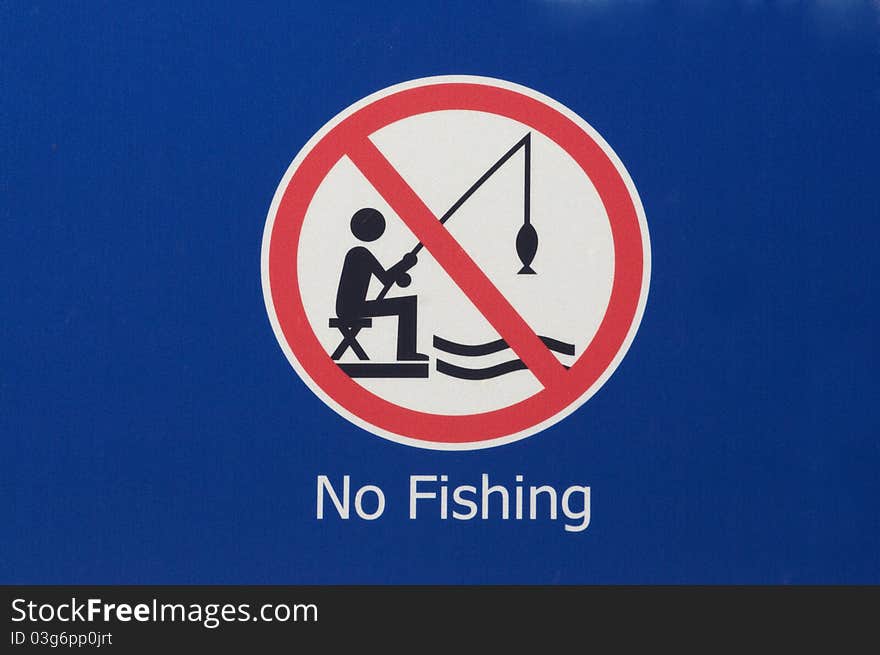 No fishing sign