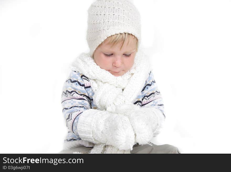 Child in winter clothes