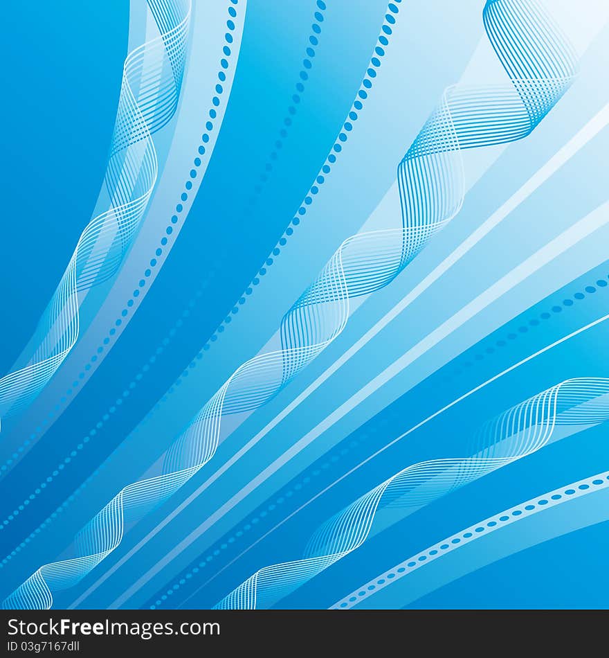 Blue abstract background with diagonals