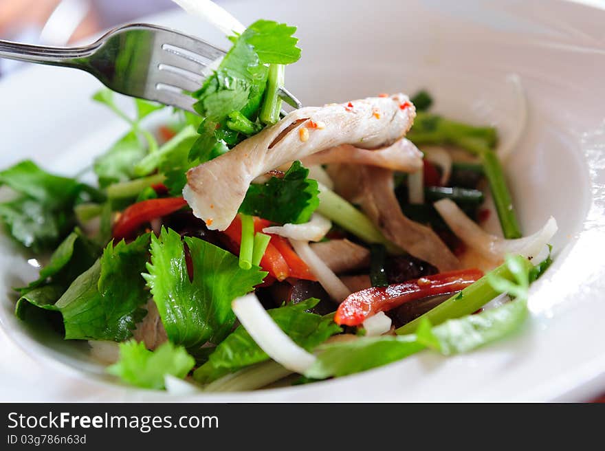 Spicy Pork Salad