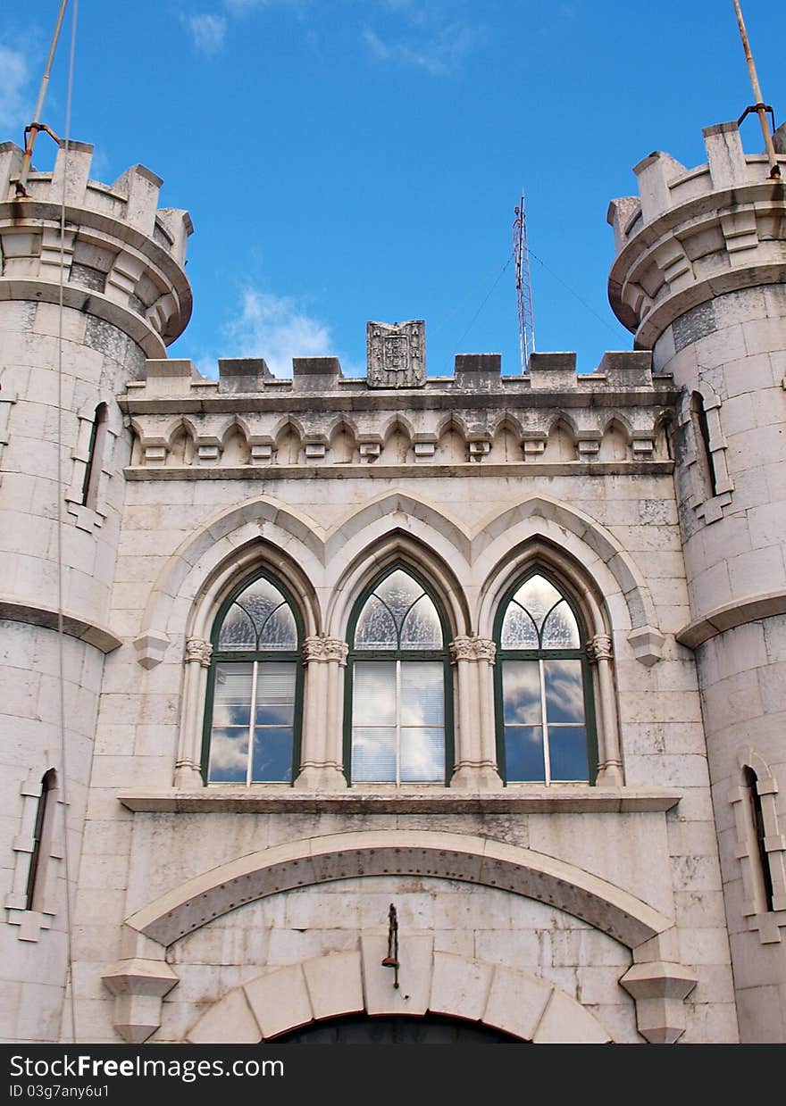 Prison building in Lisbon, Portugal. Prison building in Lisbon, Portugal