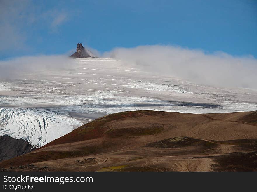 Mountainous country Iceland