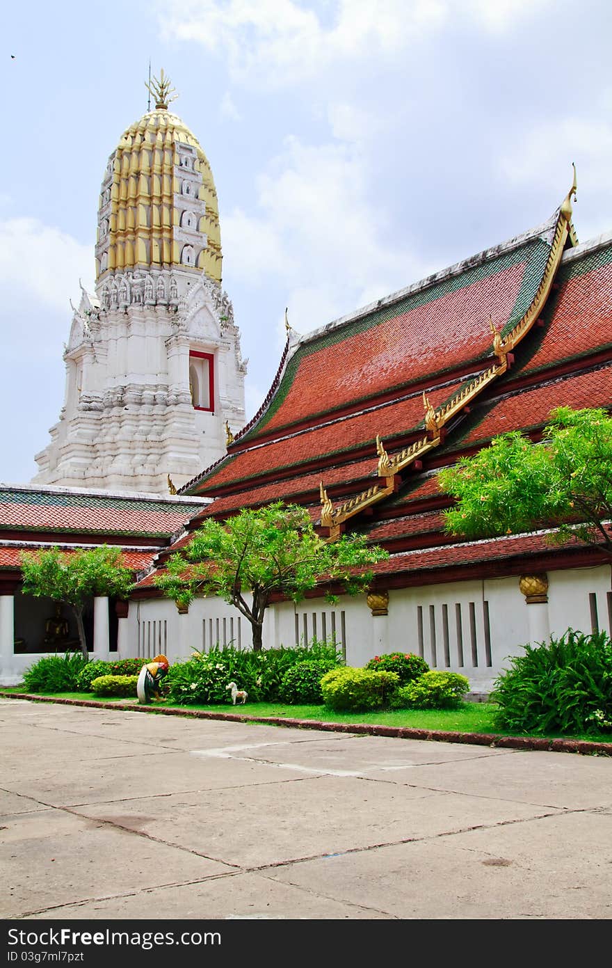 Buddhist pagoda and temple