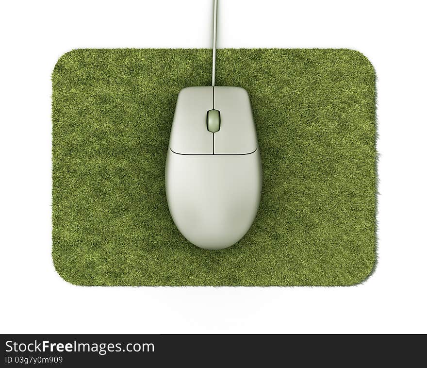 Mouse over the green grass pad