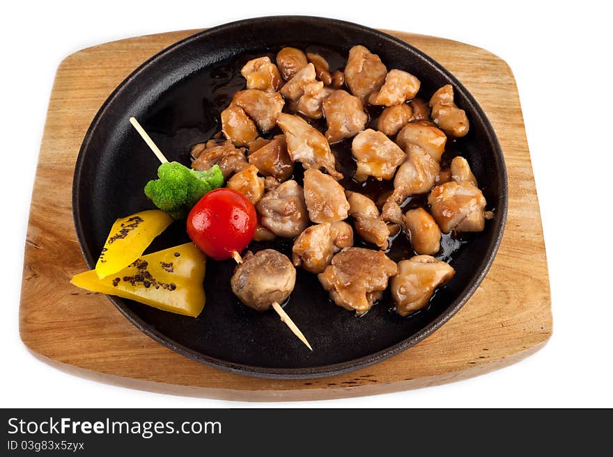 Teriyaki chicken with vegetables