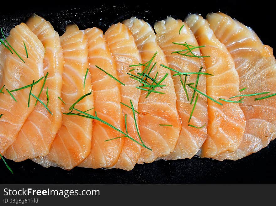 Salmon seshimi