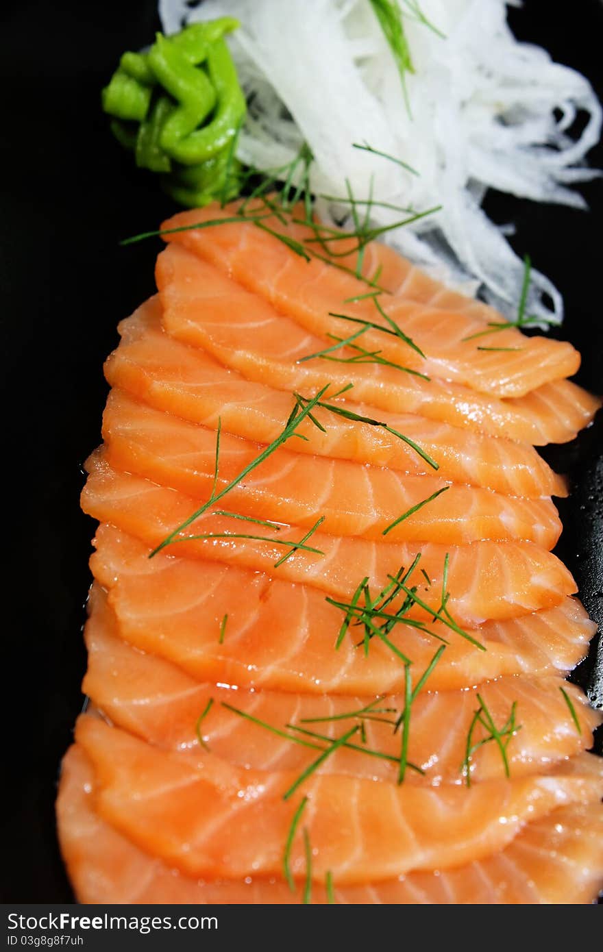 Salmon Seshimi