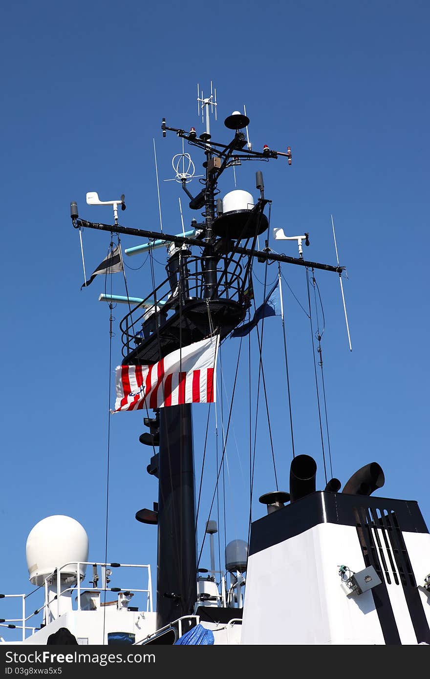 Coast guard mast & electronics, Astoria OR.