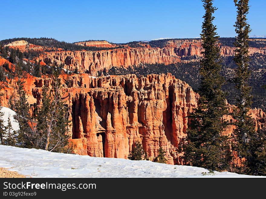 A view of Bryce Canyon National Park. Arizona, U.S.A.