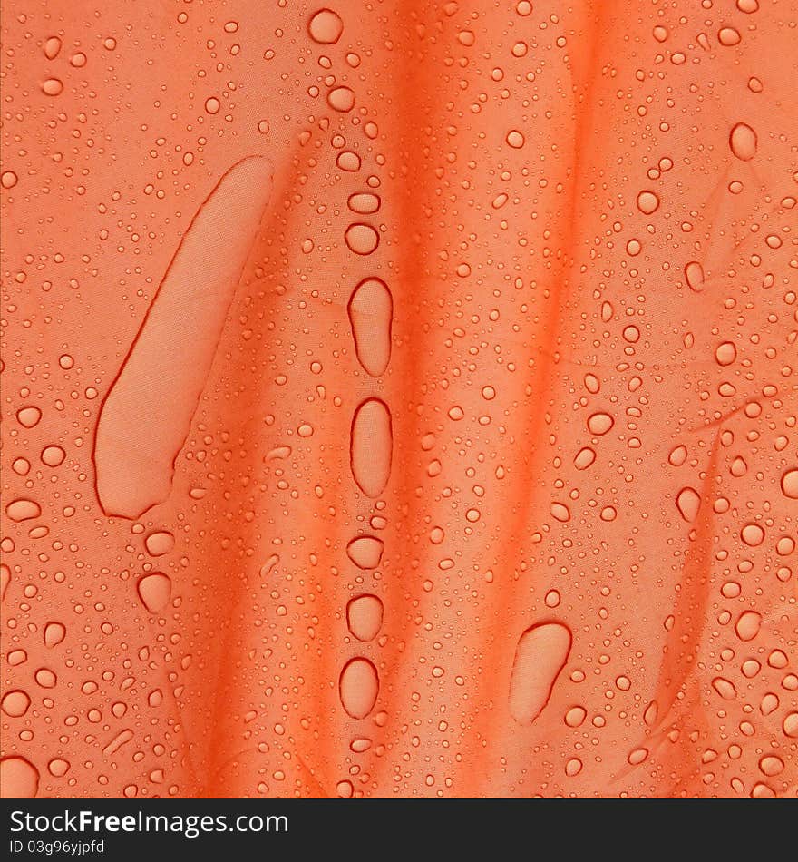 Abstract background - water drops on fabric