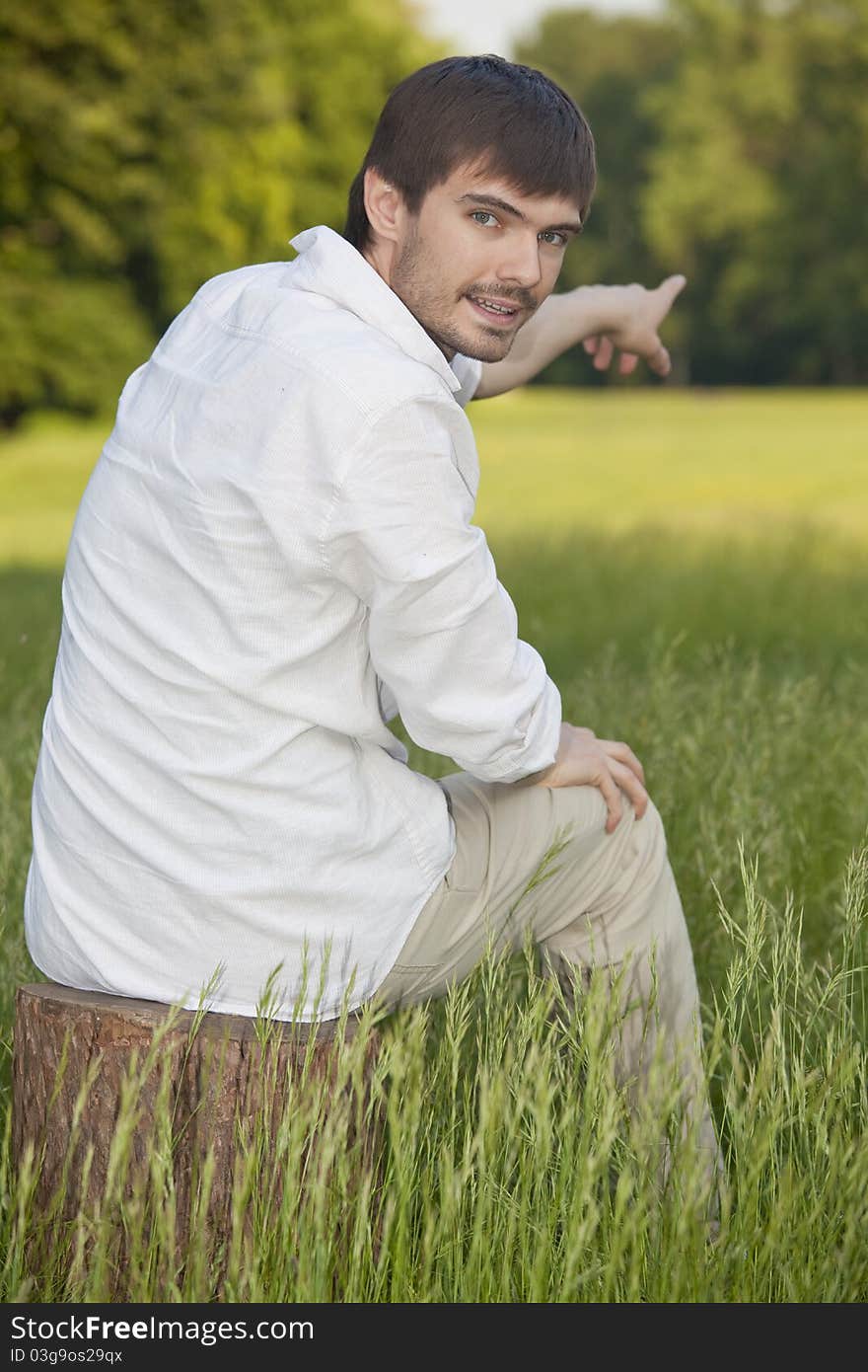 Man In Wheat Field