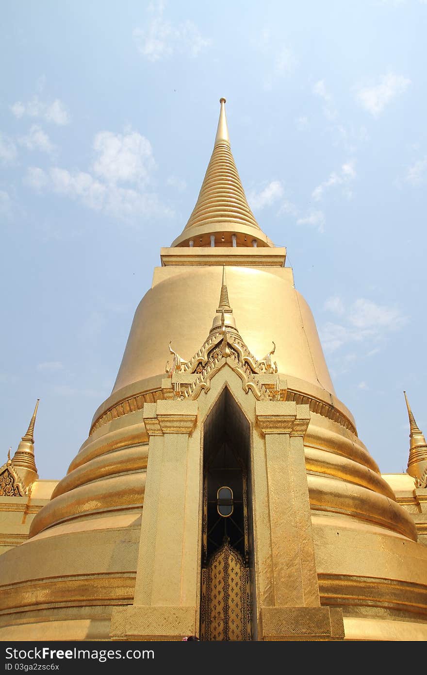 Golden pagoda , The Royal Grand Palace - Bangkok, Thailand