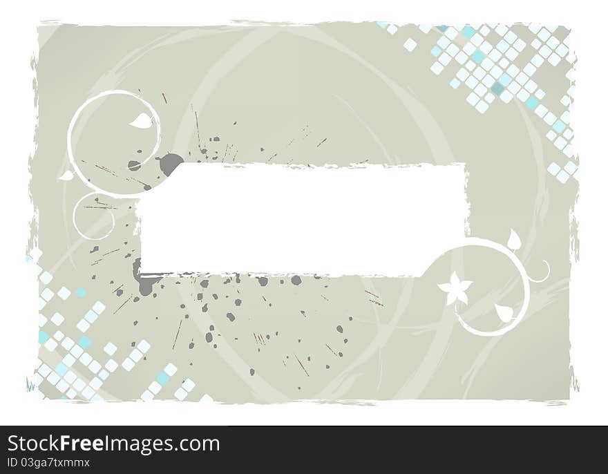 Abstract grunge frame and background