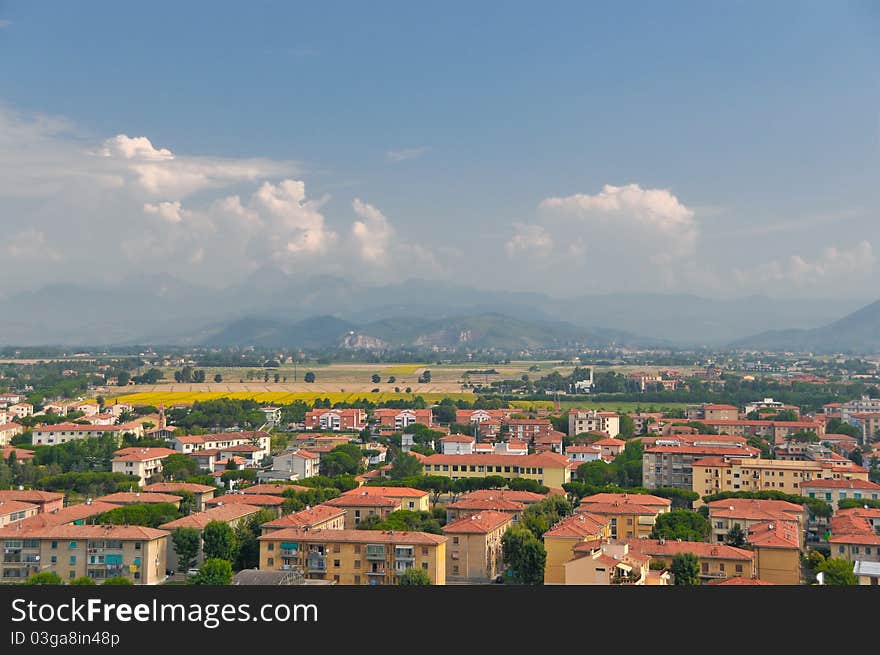 Panorama From The Tower Of Pisa