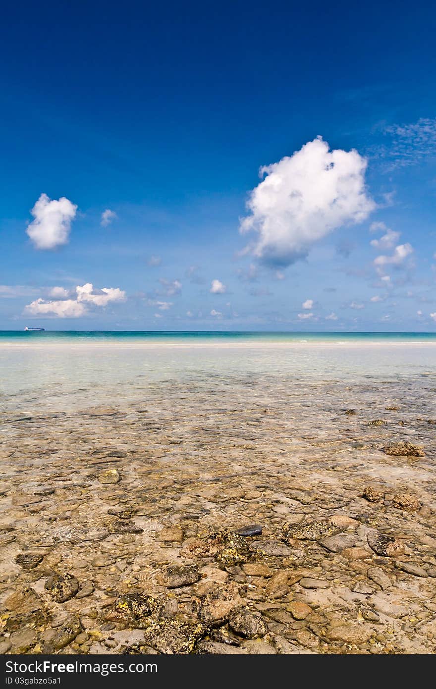 Beautiful beach sky in thailand